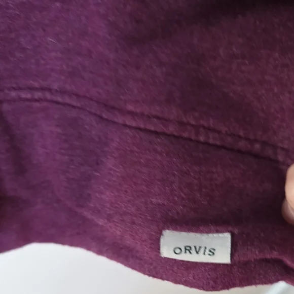 Orvis Deep Purple Fleece Top - Picture 3 of 4